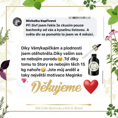M.E.G Bio Bachovky pomohou odstranit negativní postoje, emoce a bloky, které brání v otěhotnění.