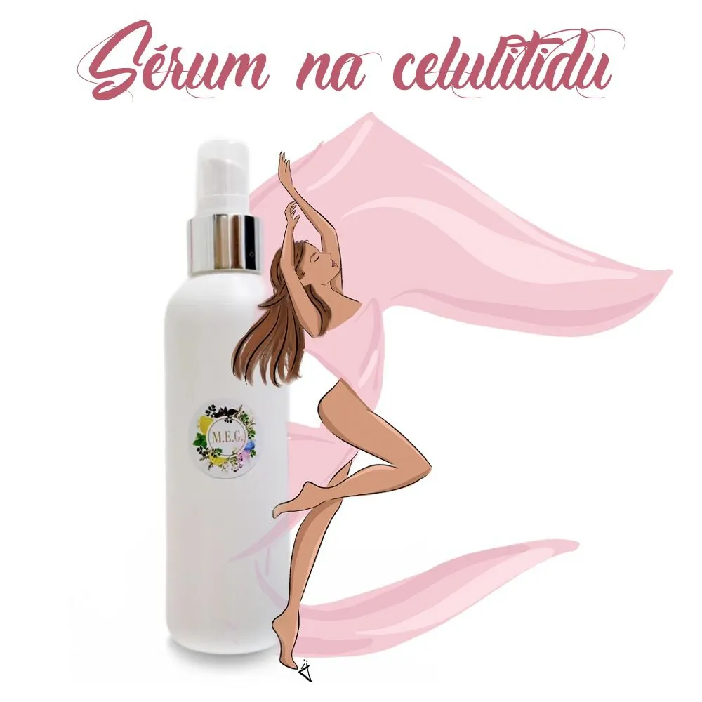 M.E.G Sérum na celulititu vyživí pokožku, hydratuje ji a pomáhá nastartovat lymfatický systém, pomůže proti striím, pomerančové kůži a otokům.