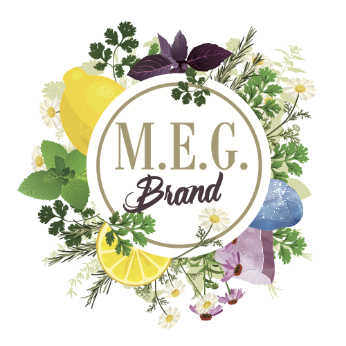 Logo přírodní netoxické kosmetiky M.E.G Brand