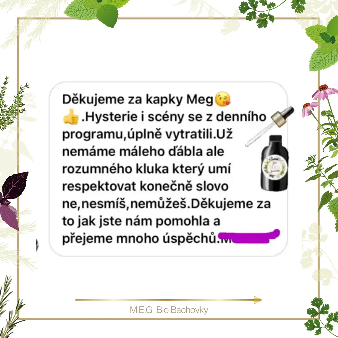 M.E.G Bio Bachovky pomohou odstranit potlačené emoce, zlobu, vztek a bloky, které způsobují agresivitu, u dětí.