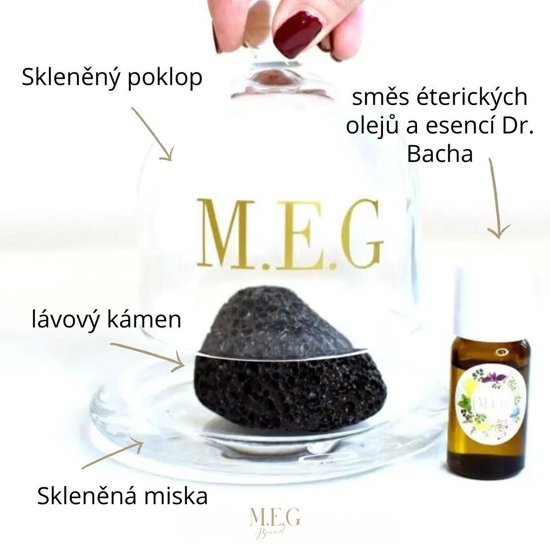 M.E.G Aroma dóza s olejem pomůže při rýmě a nachlazení, podpoří koncentraci, povzbudí a motivuje k aktivitě.