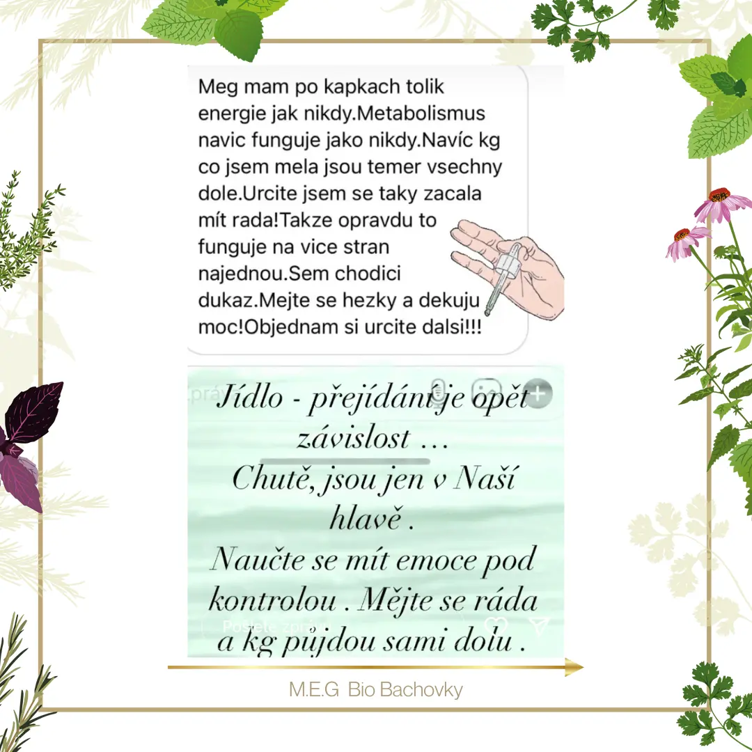 M.E.G Bio Bachovky pomohou odstranit negativní a potlačené emoce, díky kterým se vytváří závislost.